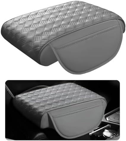 Car Armrest Cushion, 12.2"x8.3" Memory Foam Console Pad by Hbxdeco
