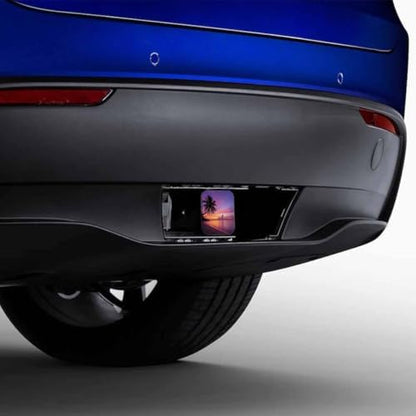 Ocean Trailer Hitch Covers Tropical Ocean Beach Palm Tree Sunset Heavy Duty - Image 4