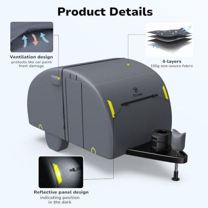 RV Cover for R Pod, Fonzier RV Cover for Teardrop Camper - Image 6