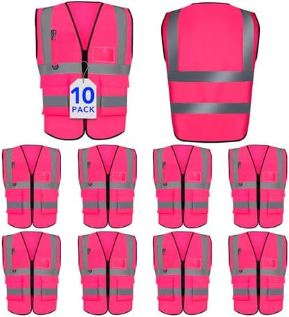 XPCARE Reflective Safety Vests For Women Men, High Visibility Security Vest by XPCARE
