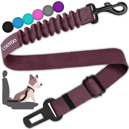 COOYOO Dog Seat Belt, Retractable Dog Car Harness Seat Belt by COOYOO