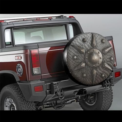 Spare Tire Covers for Trailers, Round Shield Scales Wheel Protectors Dust-Proof - Image 2