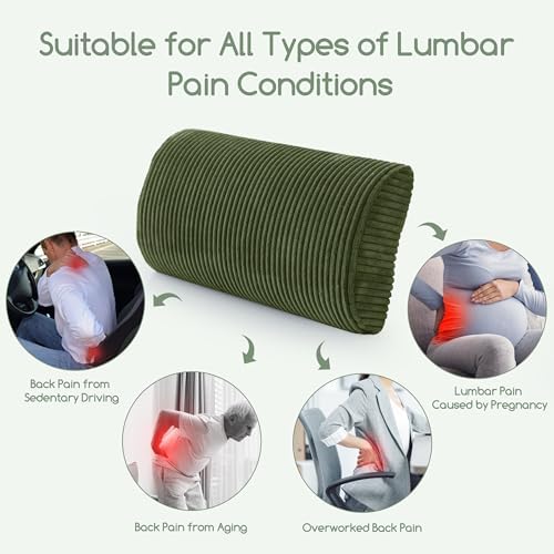 HIGOGOGO Lumbar Support Pillow for Recliner Chair/Accent Chair/Couch, Memory - Image 7