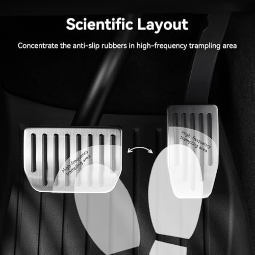 YONZEE Pedal Covers for Tesla Model Y Juniper 2025-2026 and Model 3 Highland - Image 6
