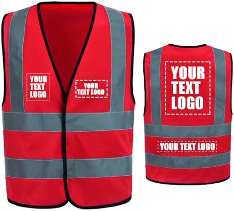 AYKRM 12 colour High visibility viz vest hi vis viz reflective work by AYKRM