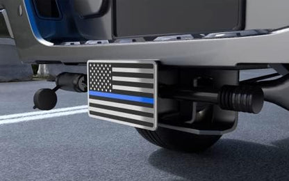 Heavy American Flag Metal Trailer Hitch Covers - Image 2