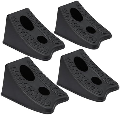 TONDA Wheel Chocks, Garage Parking Stops, Heavy Duty Wheel Wedge, 4 Pack by TONDA
