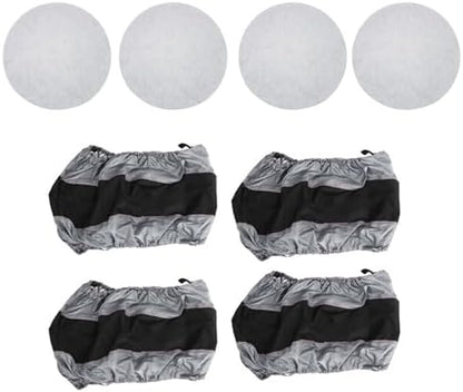 GXYWADY 4X Gray Universal Fit Tire Totes, Seasonal Spare Tire Cover, Portable - Image 5