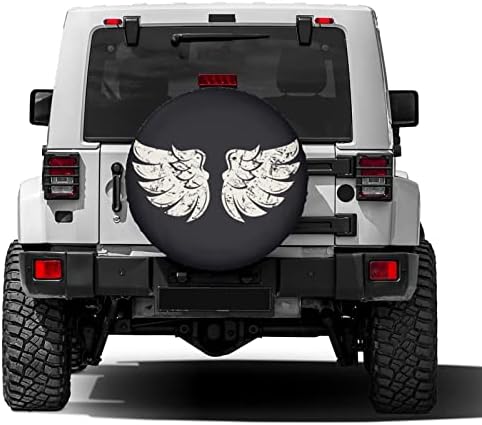 Bird Wings Spare Tire Cover Dust-Proof Wheel Tire Cover Fit Trailer, SUV and - Image 2
