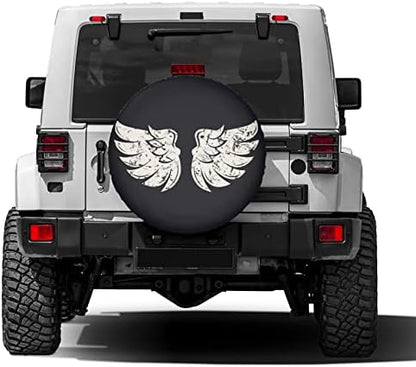 Bird Wings Spare Tire Cover Dust-Proof Wheel Tire Cover Fit Trailer, SUV and - Image 2