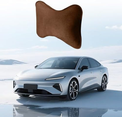 Car Headrest Pillow, Suede Soft Comfortable Breathable Vehicle Seat Neck - Image 6