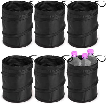 yarlung 6 Pack Car Trash Can, Collapsible Pop-up Car Garbage Can, Waterproof by Yarlung