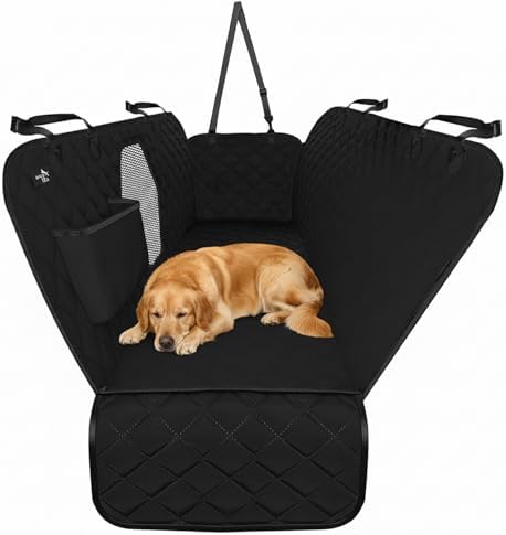 Active Pets Dog Car Seat Cover for Back Seat, Waterproof Pet Protection Hammock by ActivePets