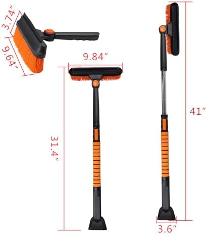 41" Extendable Snow Brush & Ice Scraper - Image 5