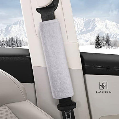 LACDL Extra Long Seatbelt Cover Super Soft Furry - Image 2