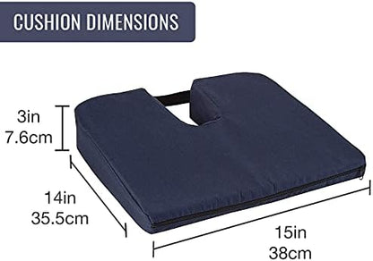 DMI Gradual Slope Seat Cushion for Coccyx, Sciatica and Tailbone Pain Used - Image 2