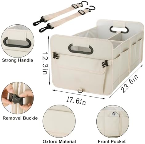titiyiof Trunk Organizer For Suv & Sedan, Car Organizers and Storage, - Image 2