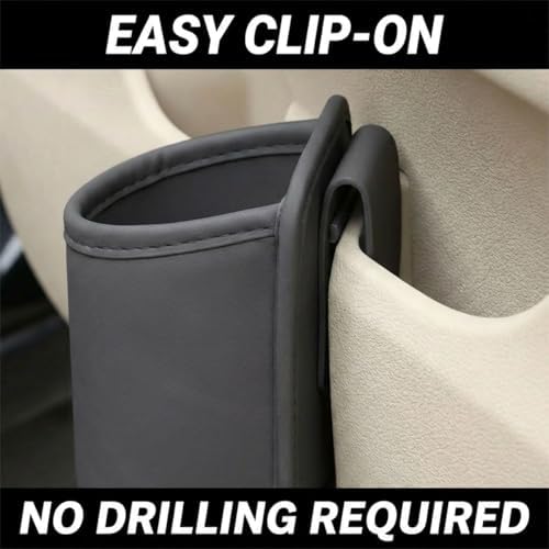 Craedli Car Door Cup Holder, Clip-On Back Seat Hanging Storage Bag - Image 4
