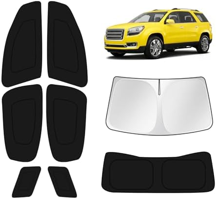 KUST Car Window Shades for GMC Acadia 2017-2022 2023 Windshield Sun Shade Side by KUST