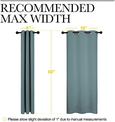 NICETOWN Modern Blackout Curtains, 2 Panels, W42 x L68-inch - Image 7