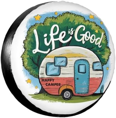 Camper Life is Good Spare Tire Cover Wheel Protectors Waterproof Wheel Covers by Unknown