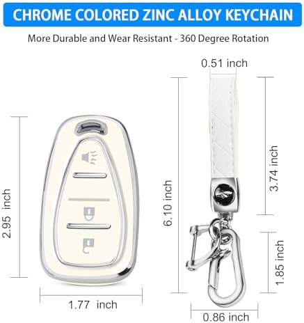 QBUC for Chevy Key Fob Cover, 3-Button Design - Image 3