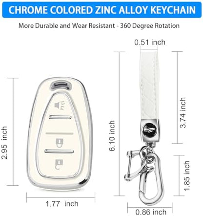QBUC for Chevy Key Fob Cover, 3-Button Design - Image 3