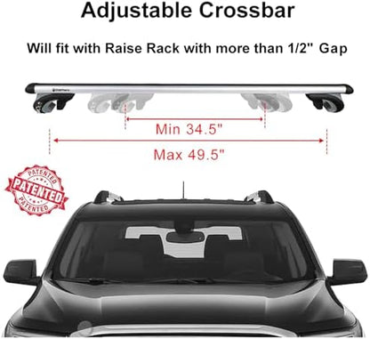 Stay There Car Roof Rack Cross Bars 56”Aero Thick Aluminum Universal Crossbars - Image 2