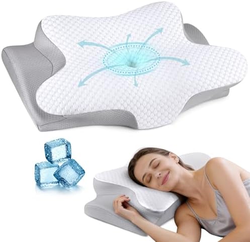 Cervical Neck Pillow for Pain Relief, Ergonomic Contour Pillow, Orthopedic by BESPILLOW