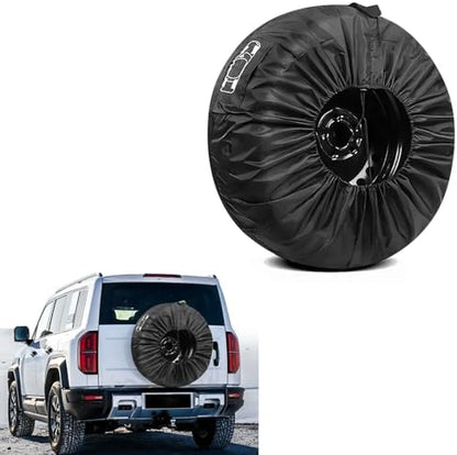 Car Spare Tire Cover, 210T Oxford Cloth Sun Dustproof Spare Tire Storage Bag by Unknown