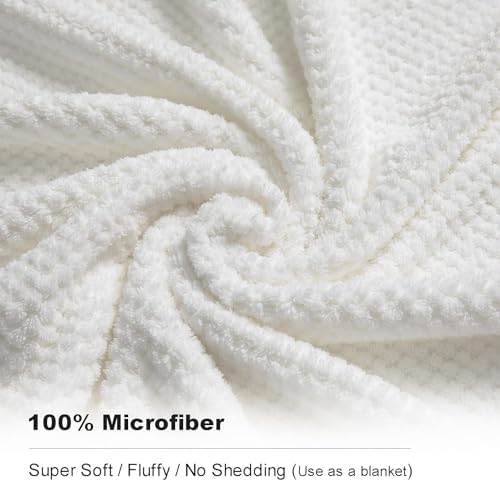 Smuge 8pcs Bath Towel Set, 2 Extra Large Bath Towel Sheets, 2 Hand Towels and 4 - Image 3