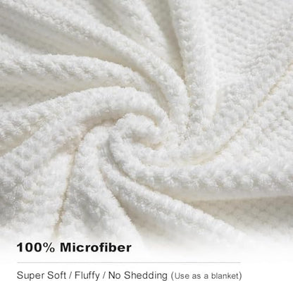 Smuge 8pcs Bath Towel Set, 2 Extra Large Bath Towel Sheets, 2 Hand Towels and 4 - Image 3