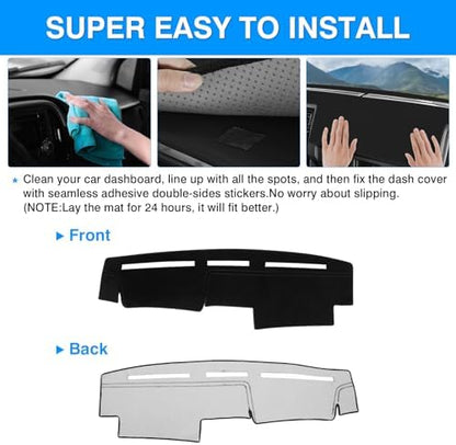 Autorder Dashboard Cover Mat for 1986-1993 Nissan Pathfinder D21 Accessories - Image 5