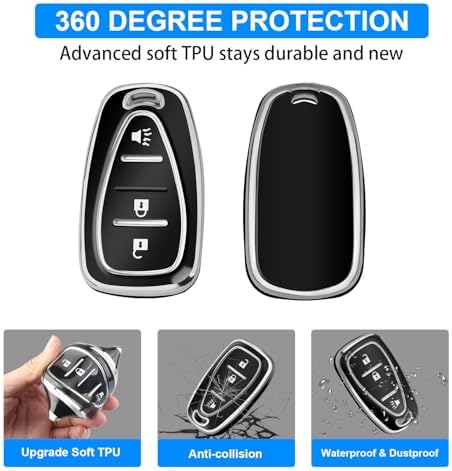 QBUC for Chevy Key Fob Cover, 3-Button Design - Image 5