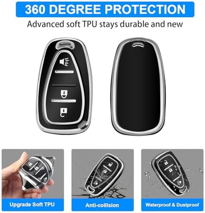 QBUC for Chevy Key Fob Cover, 3-Button Design - Image 5