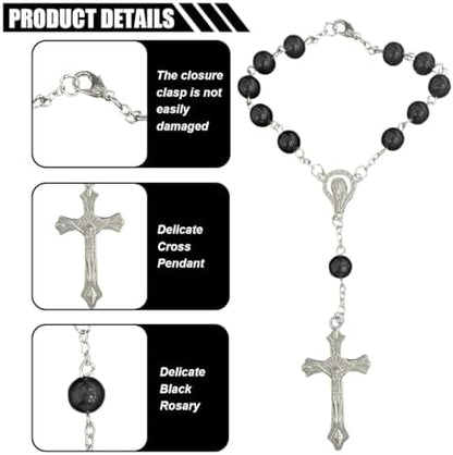 smilfuy 2PCS Car Rosary for Rearview Mirror - Image 3