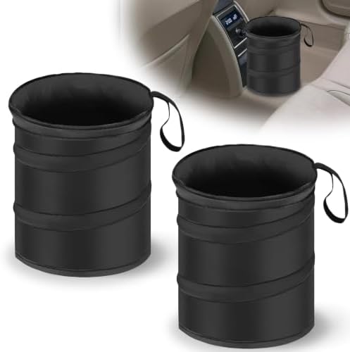 2 PCS Car Collapsible Trash Can, Collapsible Pop-up Car Garbages Can by ecocstm