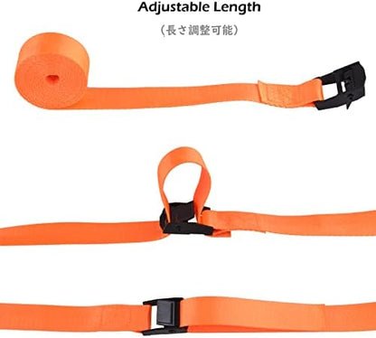 TRIWONDER Cinch Tie Down Strap Lashing Straps Heavy Duty Nylon Straps - Image 4