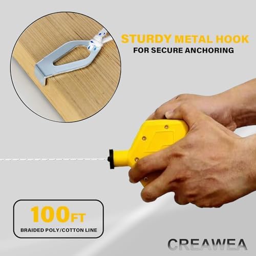 2PCS Heavy Duty Chalk Line, Professional Construction Marking Tool, 100-Foot - Image 5