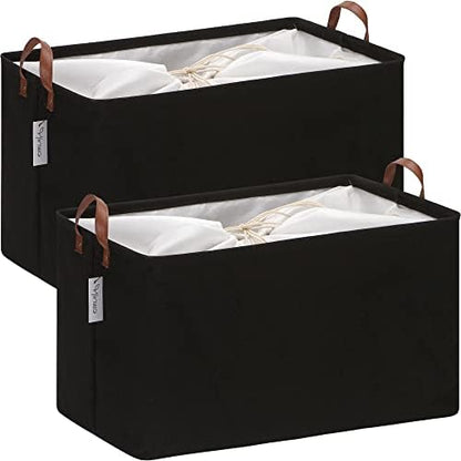 Hinwo 70L Extra Large Canvas Storage Bin by Hinwo