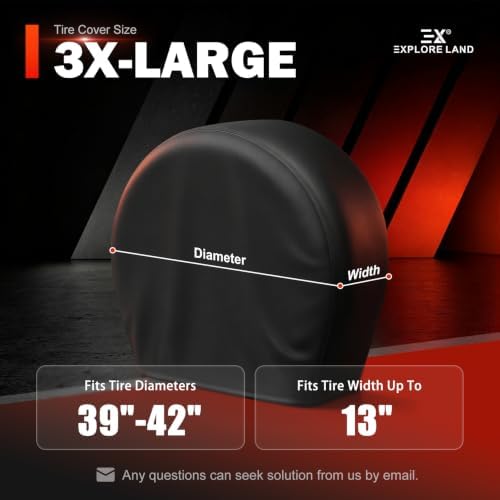 Explore Land Tire Covers 4 Pack Fit Tire Diameters 39-42 inch - Image 6