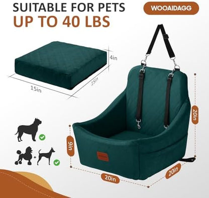 WOOAIDAGG Dog Car Seat for Medium Dogs, Pet Travel Bed - Image 2