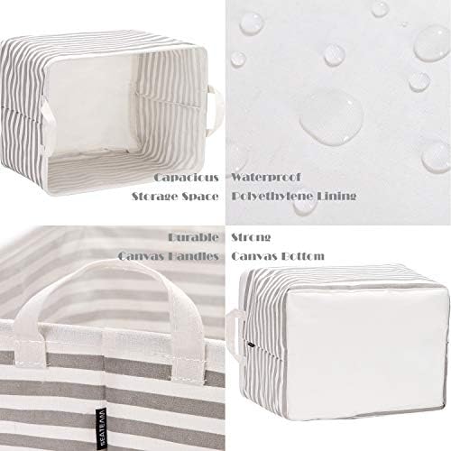 Sea Team Rectangle Open-Top Canvas Storage Basket - Image 5