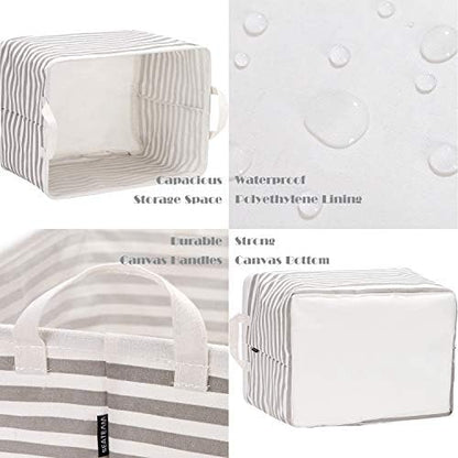 Sea Team Rectangle Open-Top Canvas Storage Basket - Image 5