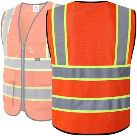 JKSafety Safety Vest for men women Hi Vis Vest - Image 5