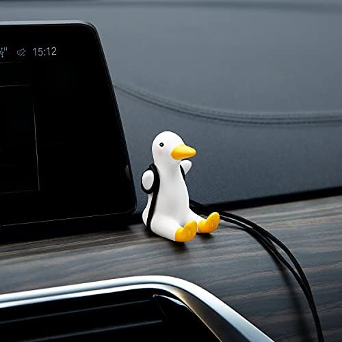 YGMONER Cute Swinging Duck Car Rear View Mirror Hanging Accessories Funny Car - Image 2