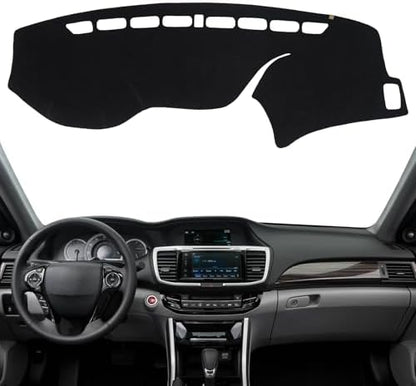 Dashboard Cover Dash Mat Fit for Ho-nda Accord 2017-2013, Car Dash Board Mat by KEYOOG