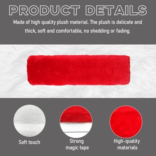 2 PCS Seat Belt Shoulder Pads, Soft Fluffy Plush Seat Belt Shoulder Strap Covers - Image 3