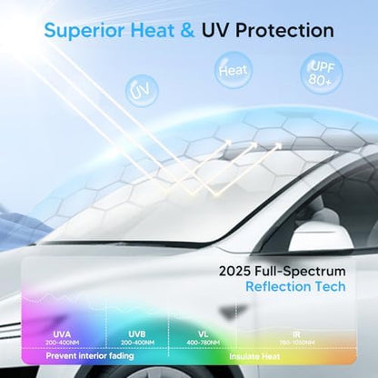 KUST Windshield Sun Shade for 2014-2018 2019 2020 Audi A3 Accessories Window - Image 2