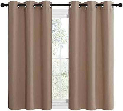 NICETOWN Small Window Kitchen Blackout Curtains, Thermal Insulated Solid - Image 2